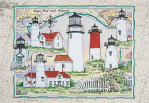 Cape Cod and the Island Lights Lighthouse By Heritage Puzzles