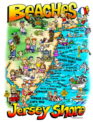 Beaches of Jersey Shore Beach & Ocean By Heritage Puzzles