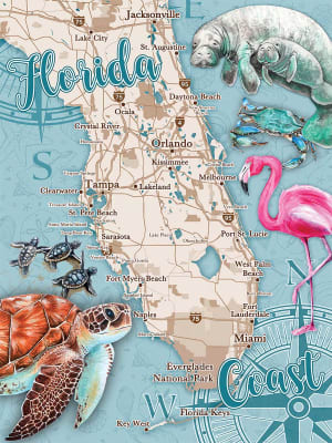Florida Coast Beach & Ocean By Heritage Puzzles