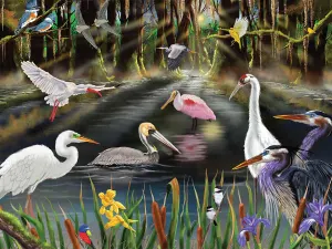 Coastal Birds Landscape By Heritage Puzzles