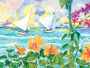 Sailing in Paradise Beach & Ocean By Heritage Puzzles