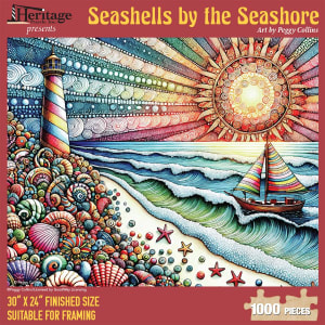 Seashells by the Seashore Beach & Ocean By Heritage Puzzles