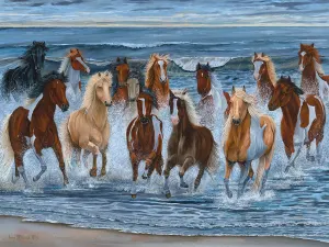 Pony Swim Collage By Heritage Puzzles