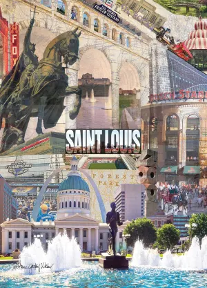 St. Louis Missouri Poster - Scratch and Dent St. Louis By GoodWay Puzzles