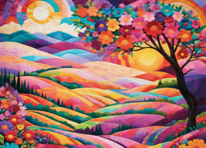 Land of Two Suns Rainbow & Gradient By GoodWay Puzzles