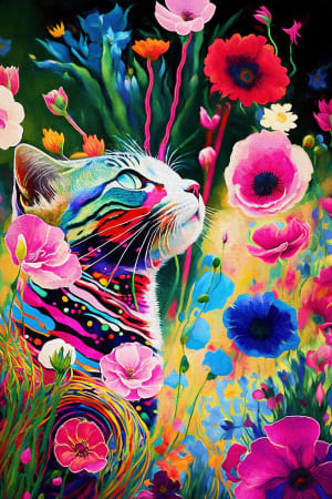 Pippi in the Poppies Cats By GoodWay Puzzles