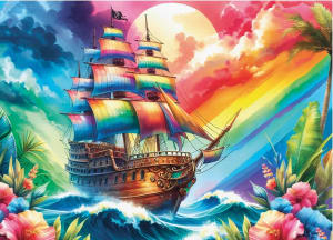 Colorful Horizons Rainbow & Gradient By Delfy