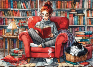 Cozy Reading Time Books & Reading By Delfy