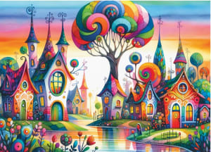 Fantasia Street Rainbow & Gradient By Delfy