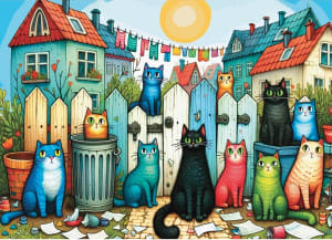 Whiskers On The Street Big Cats By Delfy