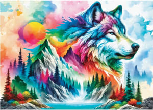 Wolf Of Many Hues Wolf By Delfy