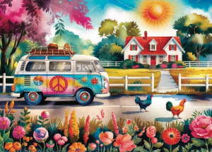 Fields Of Freedom Around the House By Jacarou Puzzles