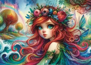 Magical Azure Stare People By Jacarou Puzzles