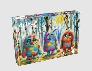 Monsterous Trio Whimsical By Delfy