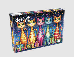 Purrfectly Wrapped Cats By Delfy