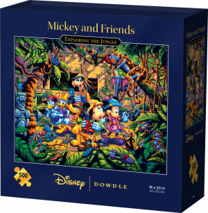Mickey & Friends Exploring Jungle Disney By Dowdle Folk Art