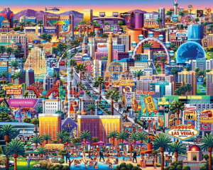 Las Vegas Strip United States By Boardwalk Puzzle Company