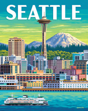 Seattle United States By Boardwalk Puzzle Company