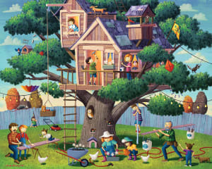 Tree House Adventure People By Boardwalk Puzzle Company