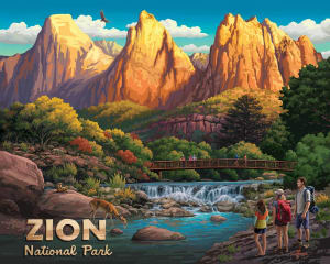 Zion National Parks By Boardwalk Puzzle Company