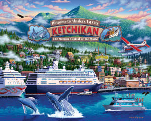 Ketchikan Travel By Boardwalk Puzzle Company