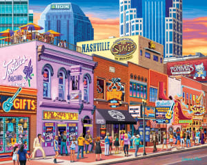 Nashville Music City Travel By Boardwalk Puzzle Company
