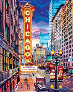 Chicago Downtown Chicago By Boardwalk Puzzle Company