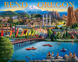 Bend, Oregon Skyline By Boardwalk Puzzle Company