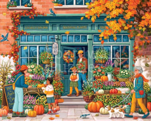 Flower Shop by Boardwalk Shopping By Boardwalk Puzzle Company