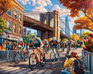 Bike Race Bicycle By Boardwalk Puzzle Company