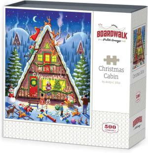 Christmas Cabin Christmas By Boardwalk Puzzle Company