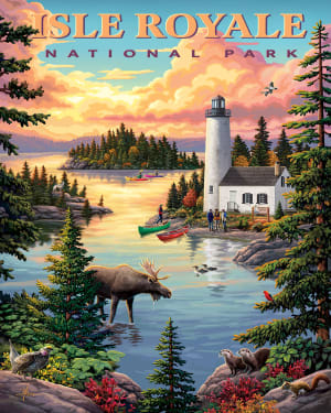 Isle Royale National Park National Parks By Boardwalk Puzzle Company