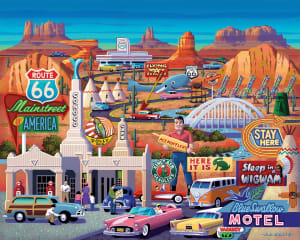 Route 66 Americana By Boardwalk Puzzle Company