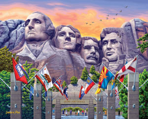 Mt Rushmore United States By Boardwalk Puzzle Company