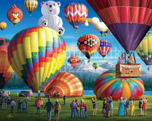 Balloon Launch Hot Air Balloon By Boardwalk Puzzle Company