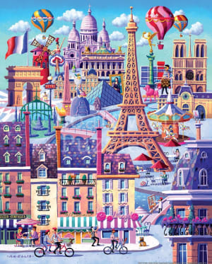 Paris Collage By Boardwalk Puzzle Company