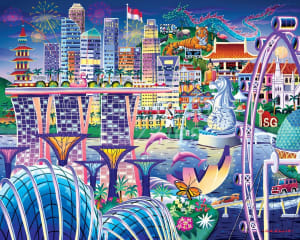 Singapore Skyline By Boardwalk Puzzle Company