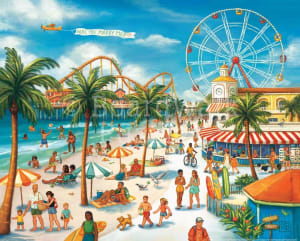 Seaside Carnival Beach & Ocean By Boardwalk Puzzle Company