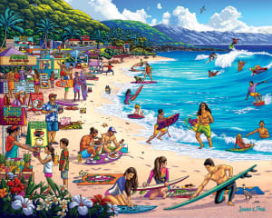 North Shore, Hawaii Beach & Ocean By Boardwalk Puzzle Company