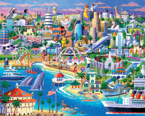 Los Angeles by Boardwalk United States By Boardwalk Puzzle Company