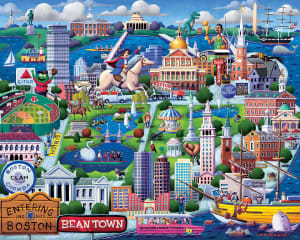 Boston Travel By Boardwalk Puzzle Company
