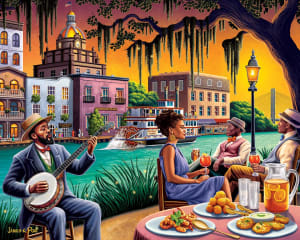 Savannah, GA Travel By Boardwalk Puzzle Company