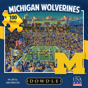 Michigan Wolverines Folk Art By Dowdle Folk Art