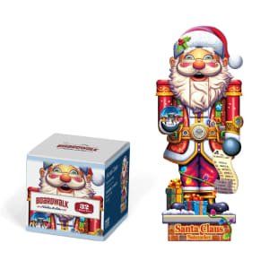 Santa Claus Nutcracker - Wood Puzzle Christmas By Boardwalk Puzzle Company