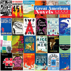 Great American Novels Collage By Re-marks