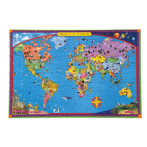World Map Maps & Geography By eeBoo