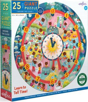 Around the Clock Puzzle Children's Cartoon By eeBoo