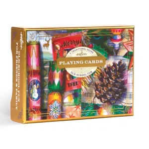 Christmas Decorations Playing Cards By eeBoo