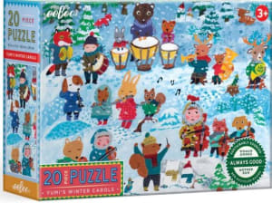 Yumi's Winter Carols 20 Piece Puzzle Animals By eeBoo
