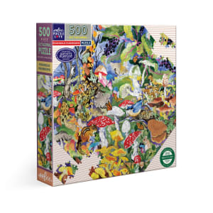 Poisonous Mushrooms Octagonal Puzzle Flower & Garden By eeBoo